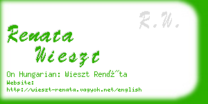 renata wieszt business card